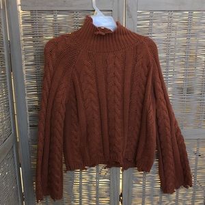 Rust high neck sweater